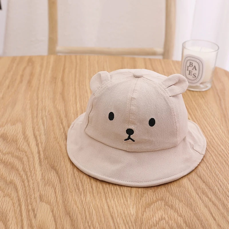 Chapeau bébé ourson couleur beige