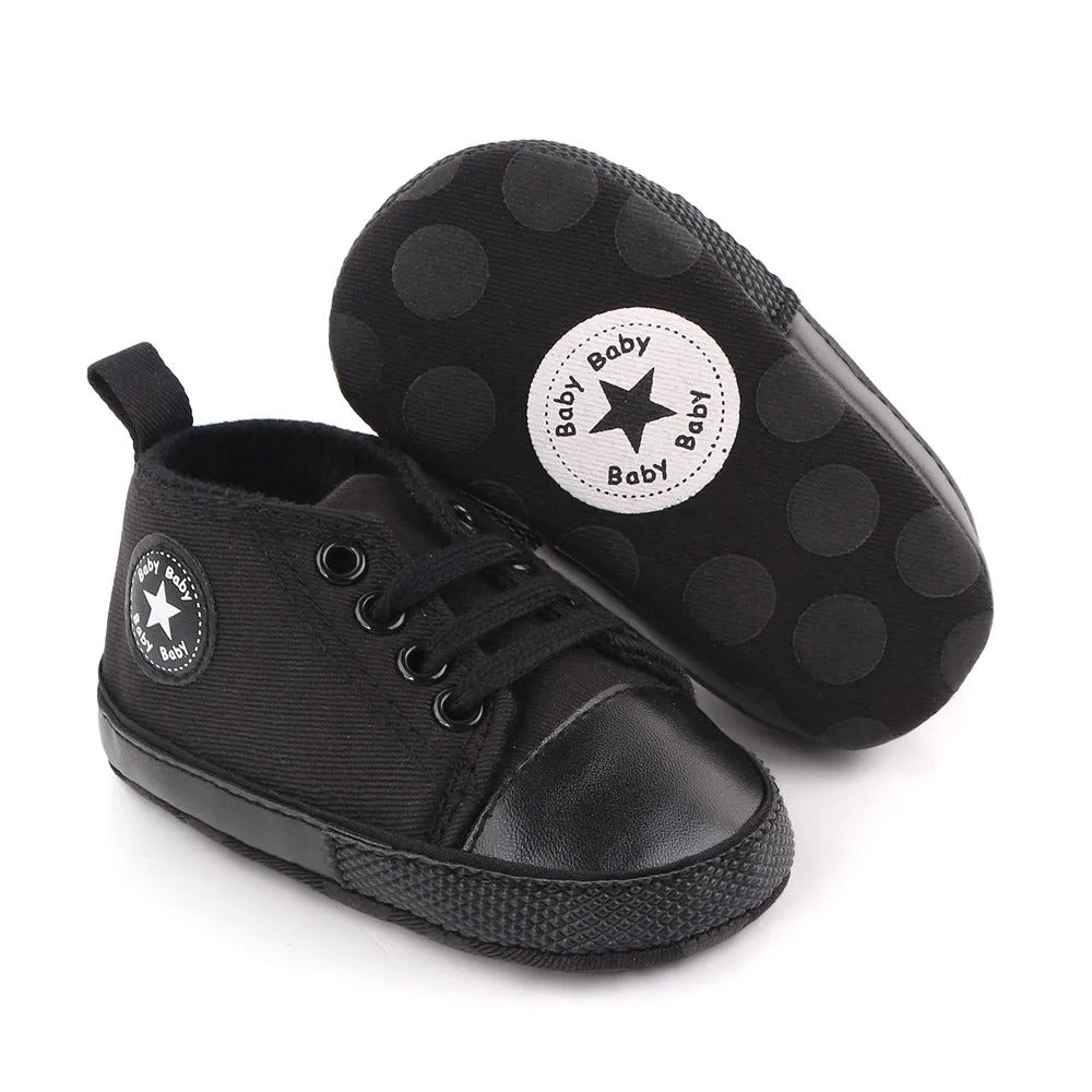 Chaussure bebe mode en toile noire