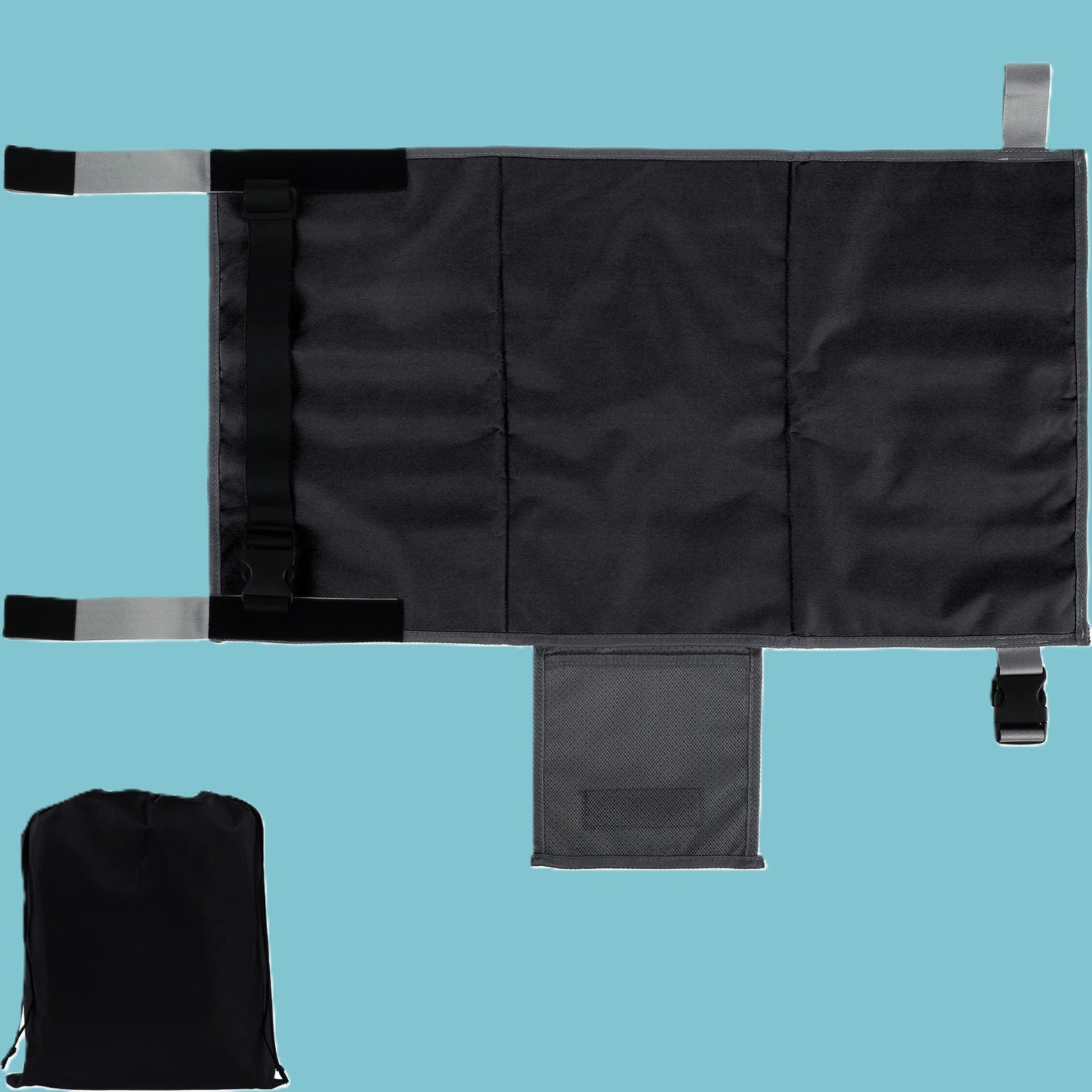 Hamac bebe pour avion noir avec sac de rangement