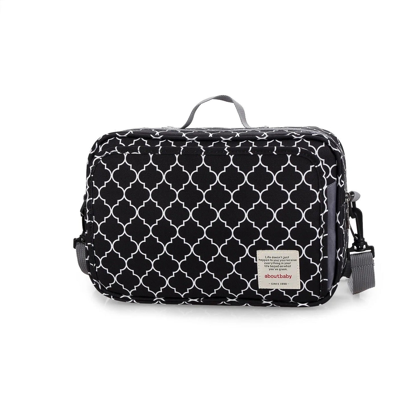 Sac a langer noir motif classique