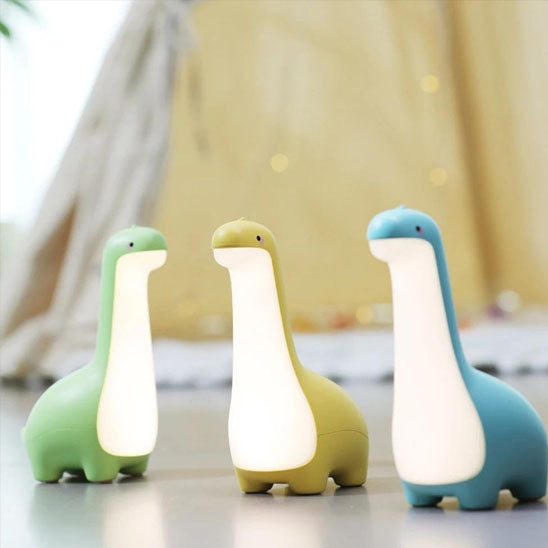 Trois petites veilleuses dinosaures mignonnes