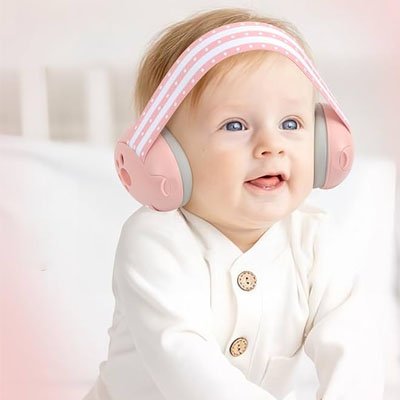 Casque anti bruit bébé conçu pour les tout petits.