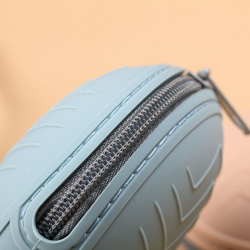 Fermeture Éclair de l'attache tetine protection sucette bleue