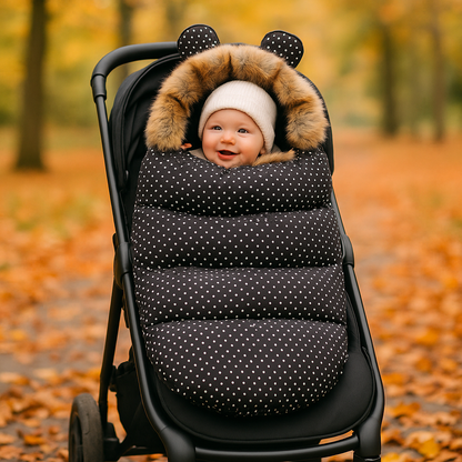Bébé en promenade dans sa chancelière bébé classique