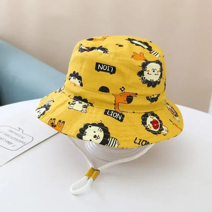 Bob bebe en coton jaune aux motifs lions.