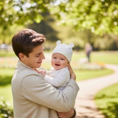 Bonnet bebe blanc doux et confortable.