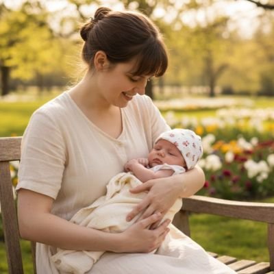 Bonnet bébé fille pour les sorties estivales fraîches.