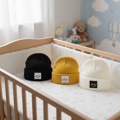 Bonnet bebe offert en trois magnifiques couleurs.