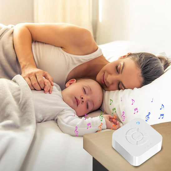 Bruit blanc bébé maman et bébé dormant profondément