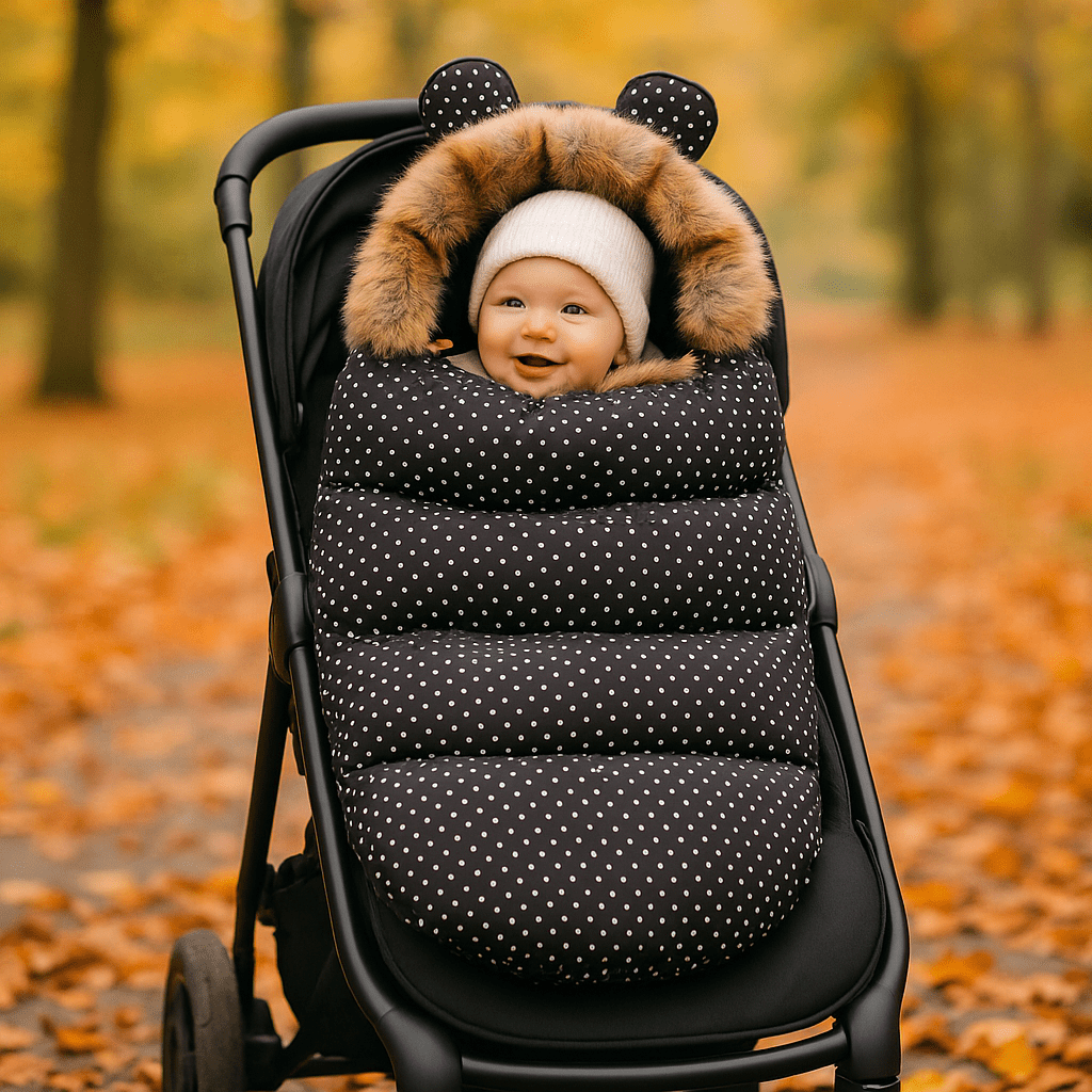 Bébé en promenade dans sa chancelière bébé classique