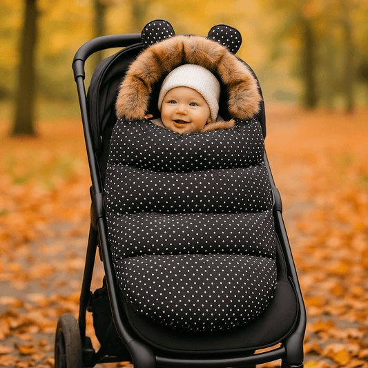 Bébé en promenade dans sa chancelière bébé classique