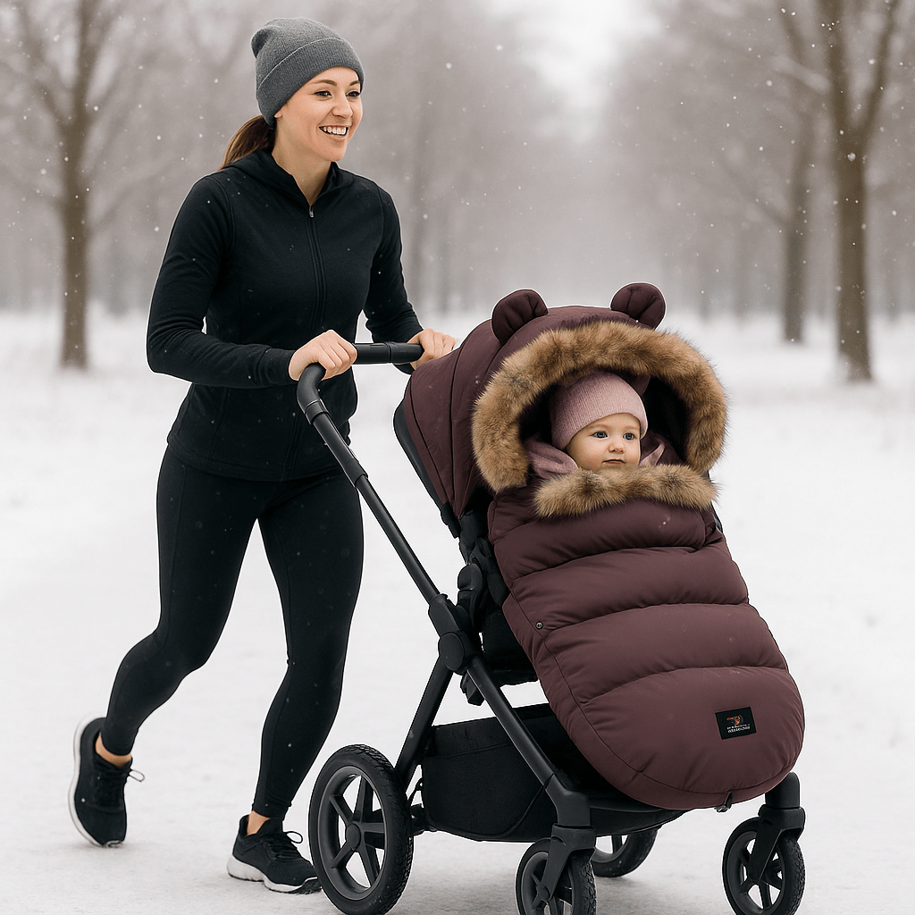 Chancelière Bébé | Grand Froid Prune™ - Mon Petit Précieux