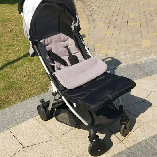 Chancelière pour poussette velours gris