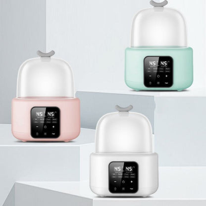 Chauffe biberon stérilisateur double blanc rose vert