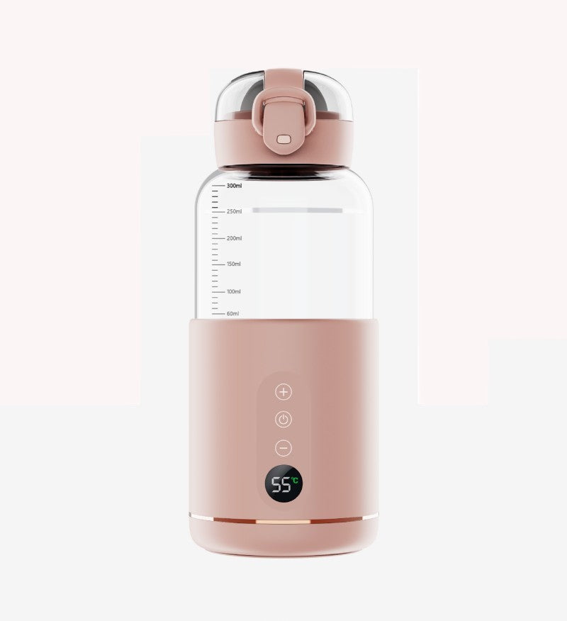 Chauffe biberon tasse thermostatique rose