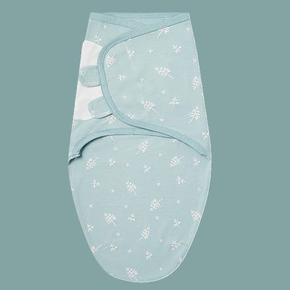 Couverture emmaillotage coton bleue