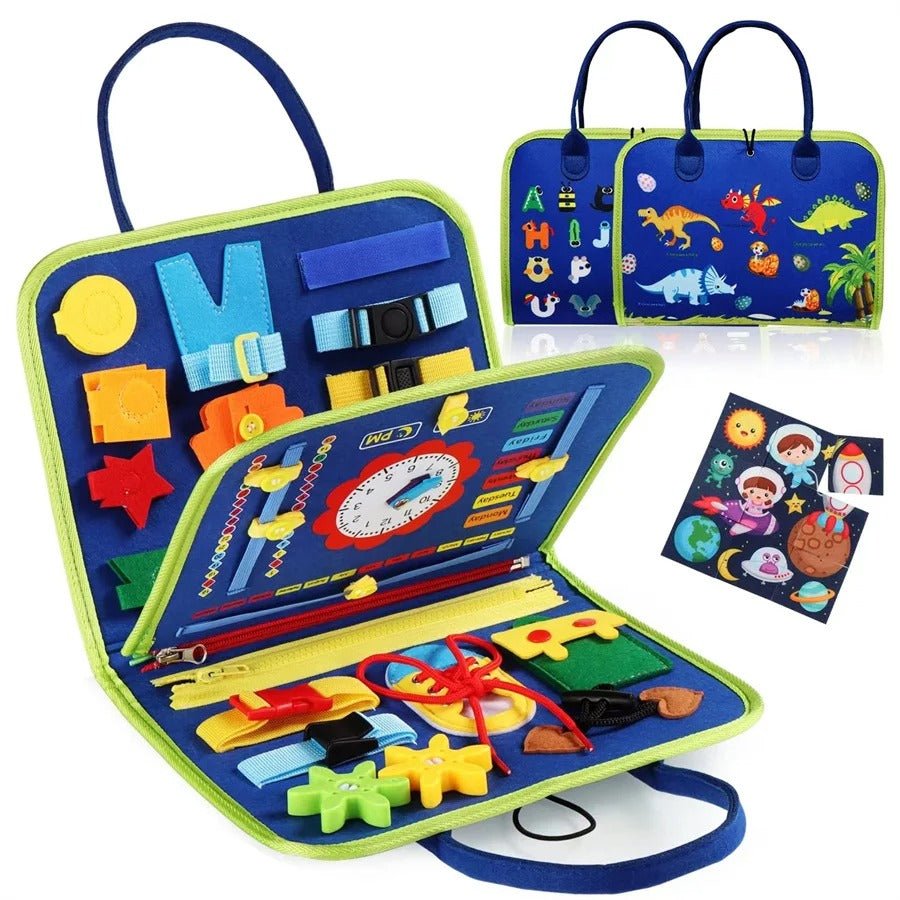 Jouet de voyage busy board bebe.