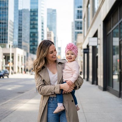 Magnifique turban bebe fille rose pour photos originales.