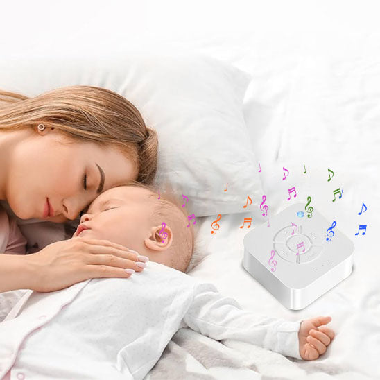 Maman dormant avec bébé et bruit blanc bébé apaisant