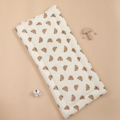 Matelas poussette aux motifs oursons