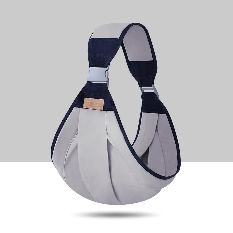 Porte bebe coton gris