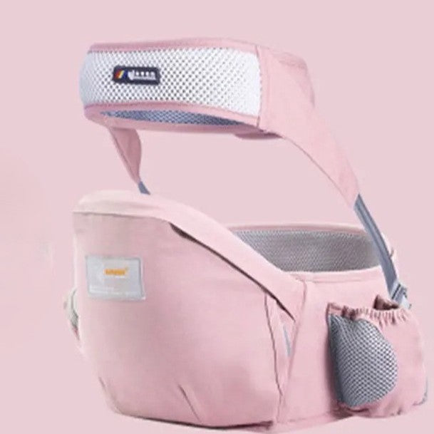 Porte bebe siège ergonomique rose bonbon.