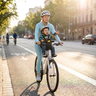 Porte bebe velo pour jeune enfant.