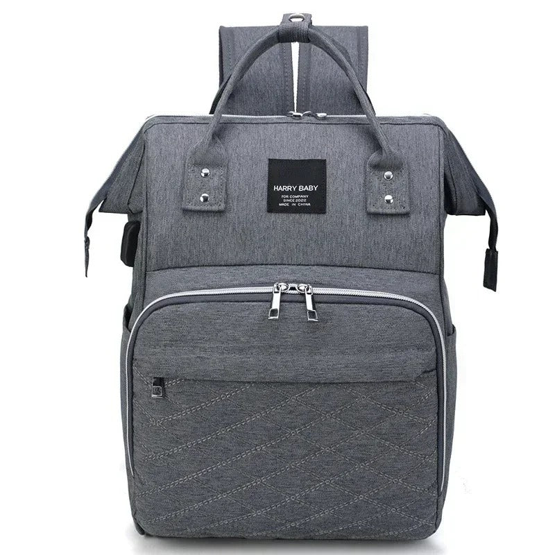 Sac à langer multifonctions gris