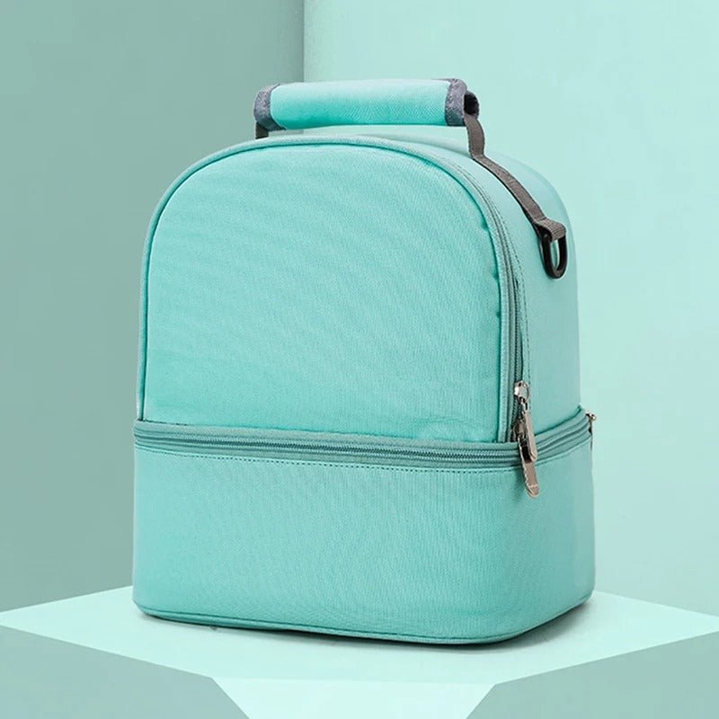 Sac bebe isotherme vert menthe.