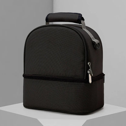 Petit sac bebe isotherme doubles zones noir.