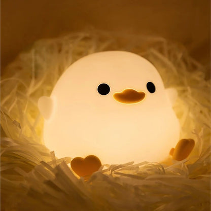 Veilleuse bébé petit canard dans son nid