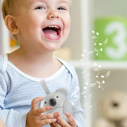 Garçon heureux écoutant musique veilleuse bruit blanc